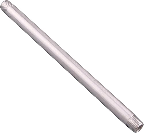 Miniatura 37 de 1/2" X 1/2" NPT Macho NPT Acero Inoxidable 304 Acoplamiento De Tubo De Acoplamiento De Acoplamiento De Tubo De Montaje 4" Longitud