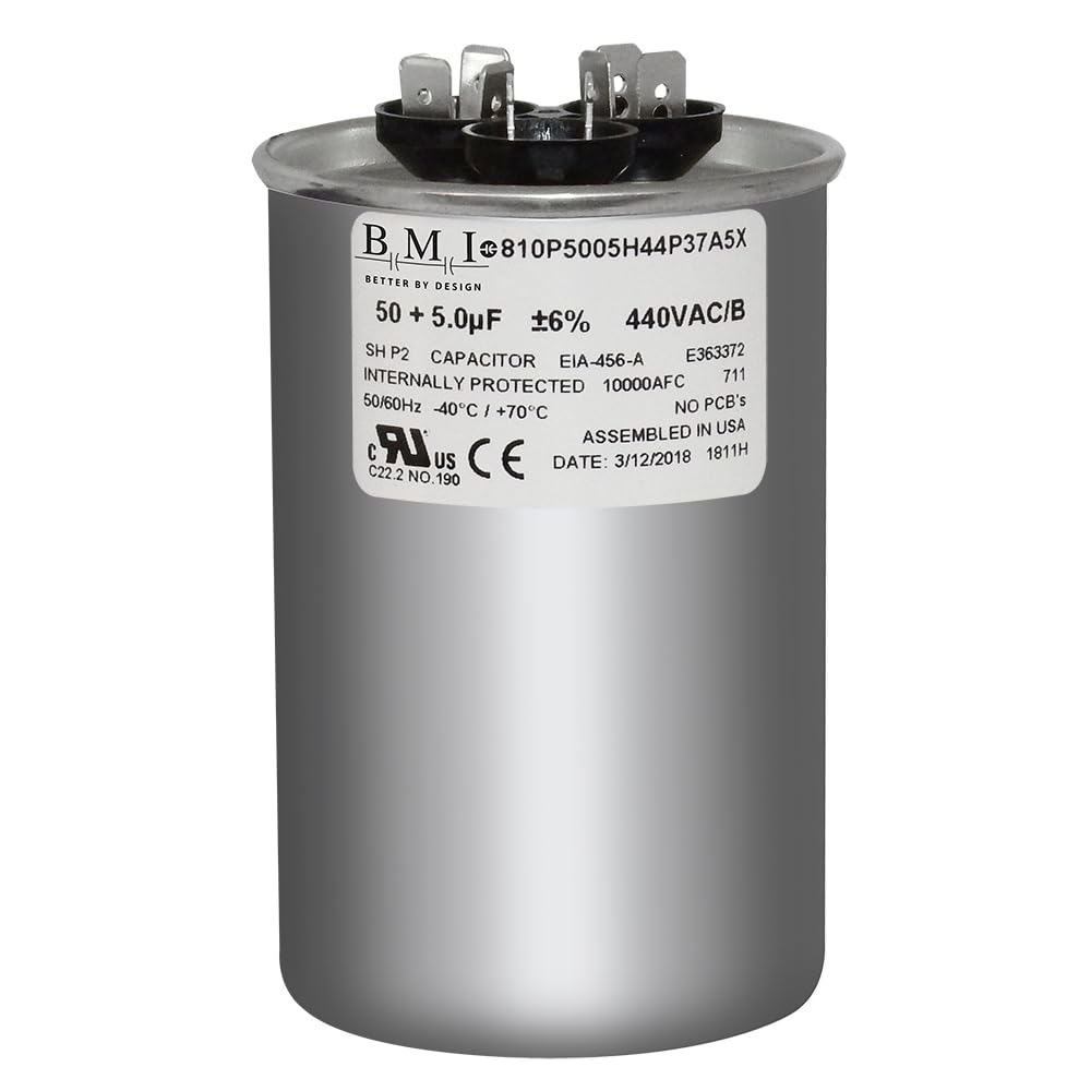 その他 B881135 35 + 5 uF x 370 or 440 VAC Round - BMI USA Made Capacitor