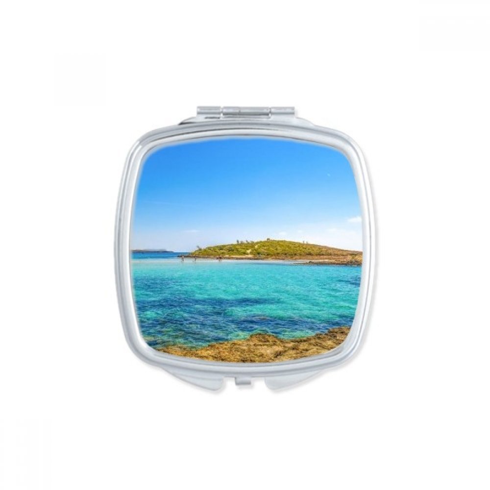 Miroir de poche ocean island nature science compact petit portable