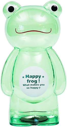 ikasus Linda alcancía con diseño de rana verde, para niños y niñas, mi primer banco de dinero irrompible, tamaño grande, decoración de ahorro