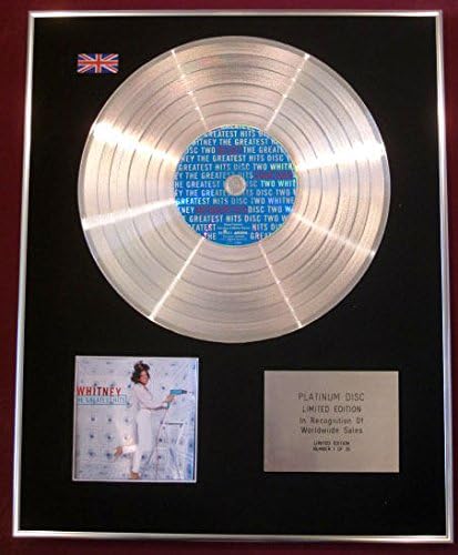 WHITNEY HOUSTON - Ltd CD de disco de platino - grandes éxitos