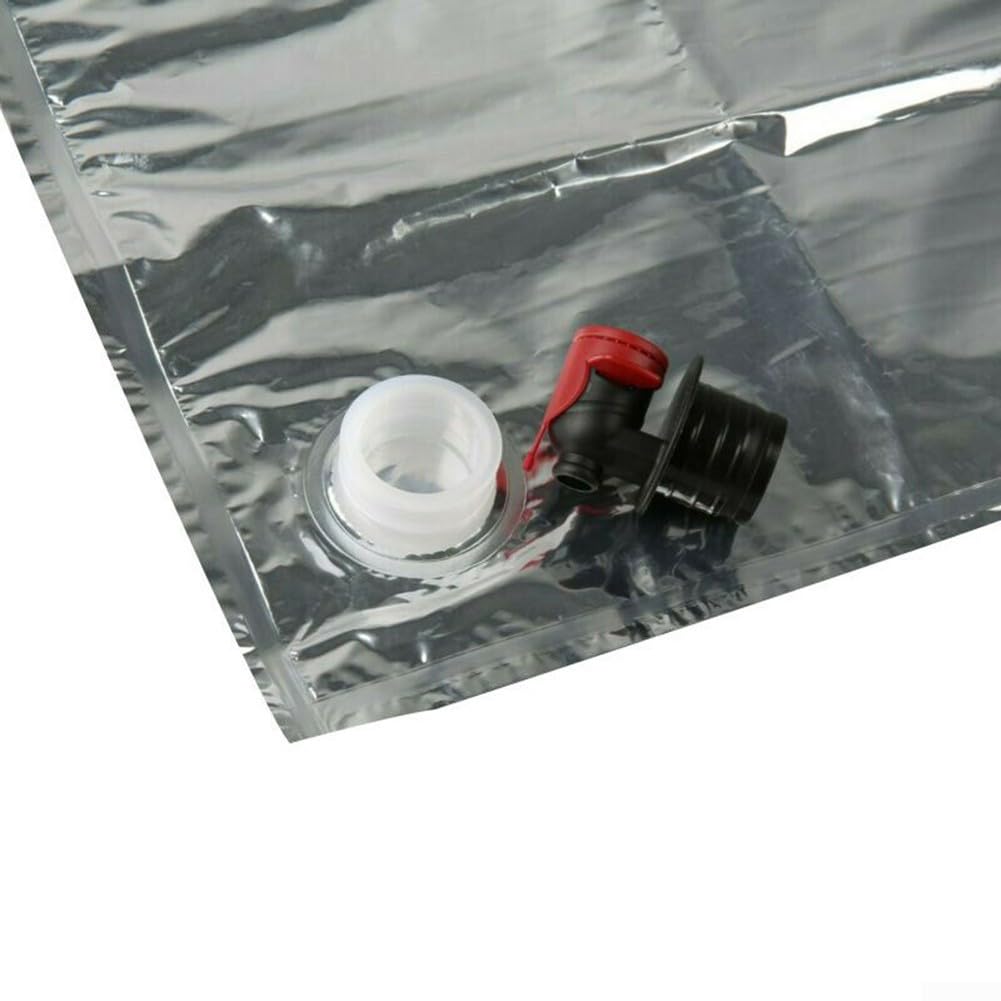 Bolsas De Repuesto Para Sistema Bag-in-Box - 5 Unidades De 5 Litros, Con Grifo Mariposa, Para Vino O Zumo