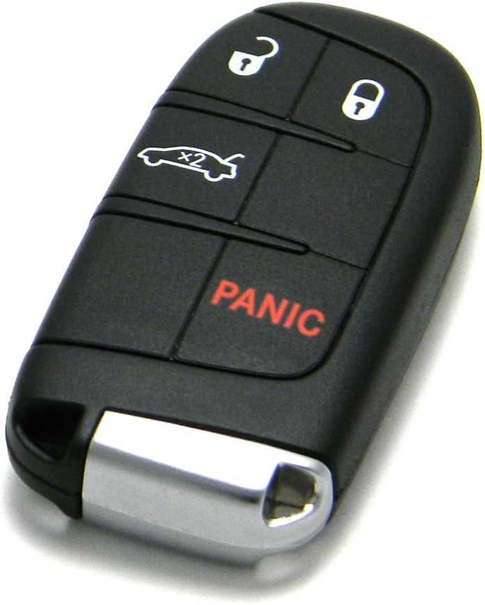 Mopar 4-Button with Trunk Release Smart Proximity Key Keyless Entry Remote Fob Compatible With Chrysler 200 (FCC ID: M3M-40821302 / P/N: 68155686)