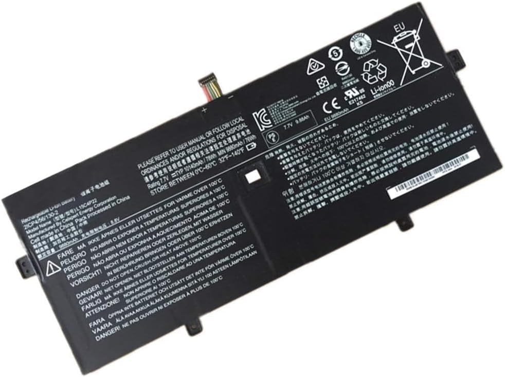 L15M4P23 L15M4P21 L15C4P22 L15C4P21 5B10L46105 5B10L22508 2ICP4/56/130-2 Laptop Battery Replacement for Lenovo Yoga 5 Pro Ideapad Yoga 910-13IKB Glass Yoga 910-13IKB Series (7.68V 78Wh)