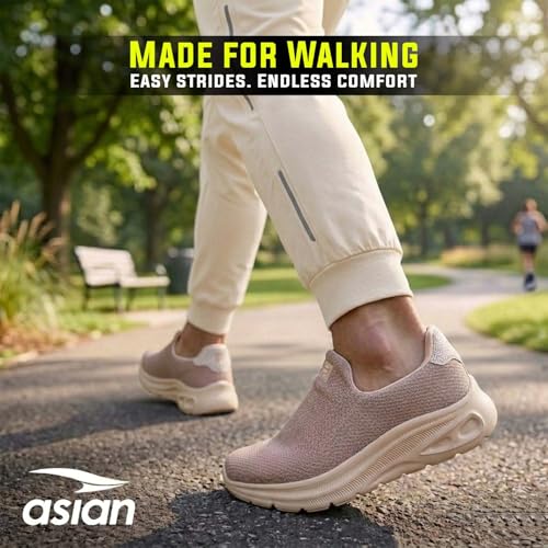 Image of ASIAN Wonderwalk-01 Men's Walking Shoes | Lightweight Slip-On Sneakers with Memory Foam Cushioning & Breathable Mesh Upper | Perfect for Walking, Office Wear, Travel & Daily Comfort