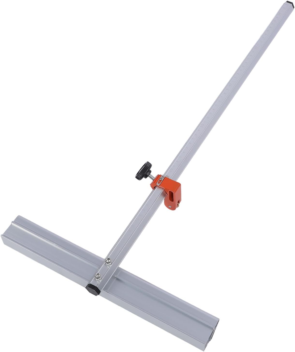 Eujgoov 60cm T Shaped Glass Cutter, Manual Glass Cutting Tool with 14 Rust Roller Bearings and ABS Rollers, for Thick T Type and Ceramic Tile Cutting