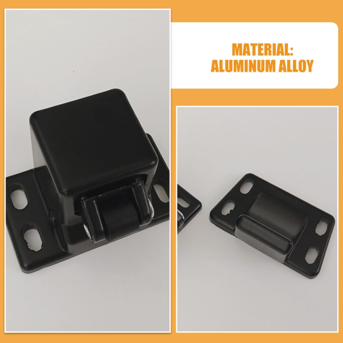 Aluminum Alloy Camper Lock Replacement with Enhanced Security and Easy Installation, Black Trailer Door Latch for Automotive Paint and High-Temperature Environments, Rv Travel