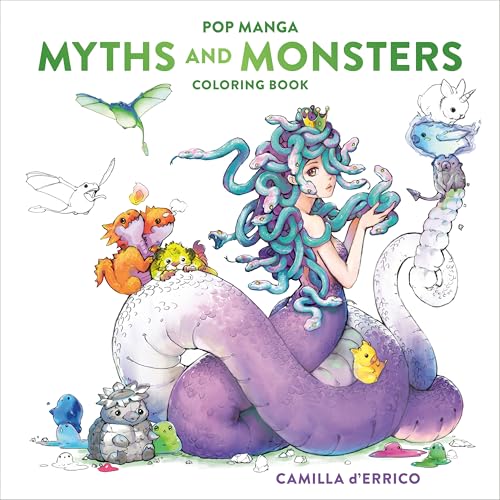 Pop Manga Myths and Monsters Coloring Book