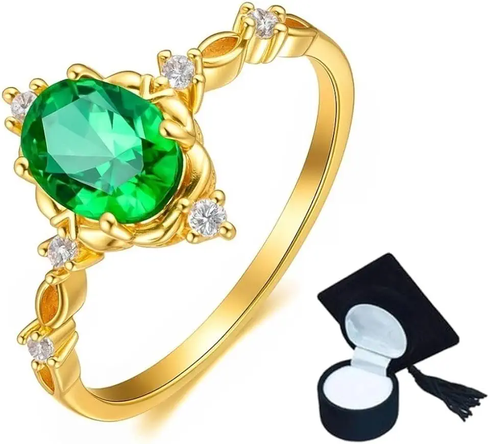 Anel De Formatura Feminino Pedras Cursos Variados Presente