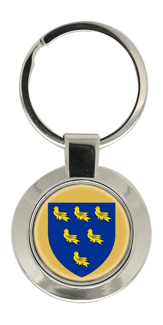 Giftshop Uk Silver Colored Metal Sussex (England) Key Ring