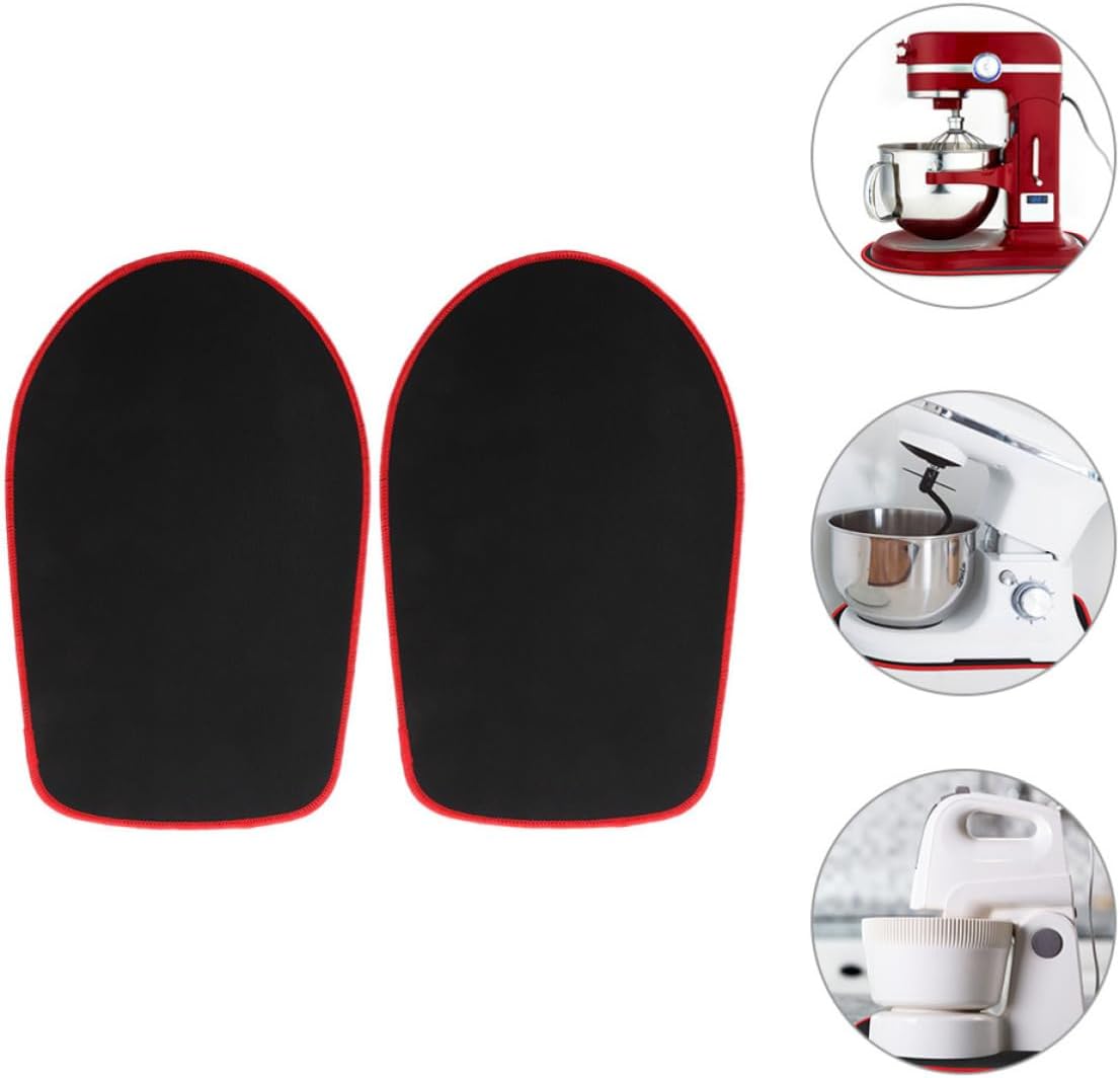 BESTOYARD 2pcs Non-slip Sliding Pads for Stand Mixer Rubber Mixer Slider Mats Kitchen Accessories Anti-skid Protection Pads for Stability and Easy Movement