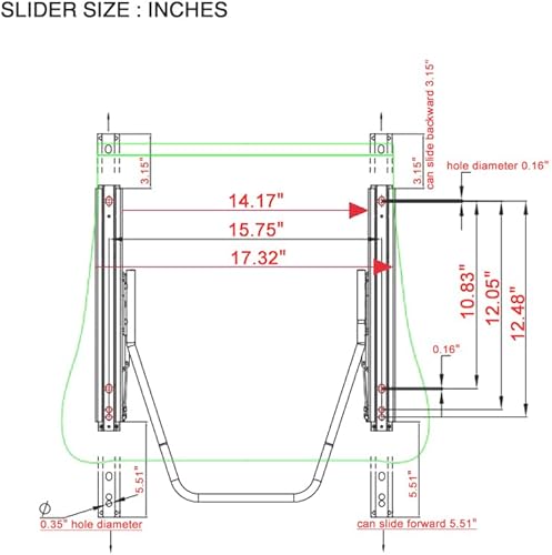 Miniatura 7 de FREEMOTOR802 Asientos universales de carreras, asientos deportivos reclinables con control deslizante de doble bloqueo ajustable, 1 par (lado del