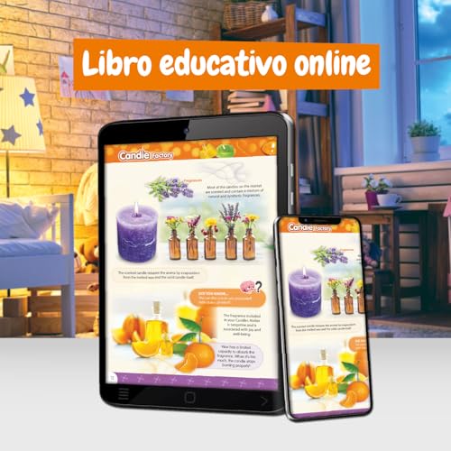 Science4You Laboratorio Delle Candele Per Bambini 6+ Anni - Kit Fai Da Te Candele Profumate E Colorate, Set Con 12 Esperimenti Scientifici, Regalo Lavoretti Creativi Per Bambini 6 7 8 9 10+ Anni - 7