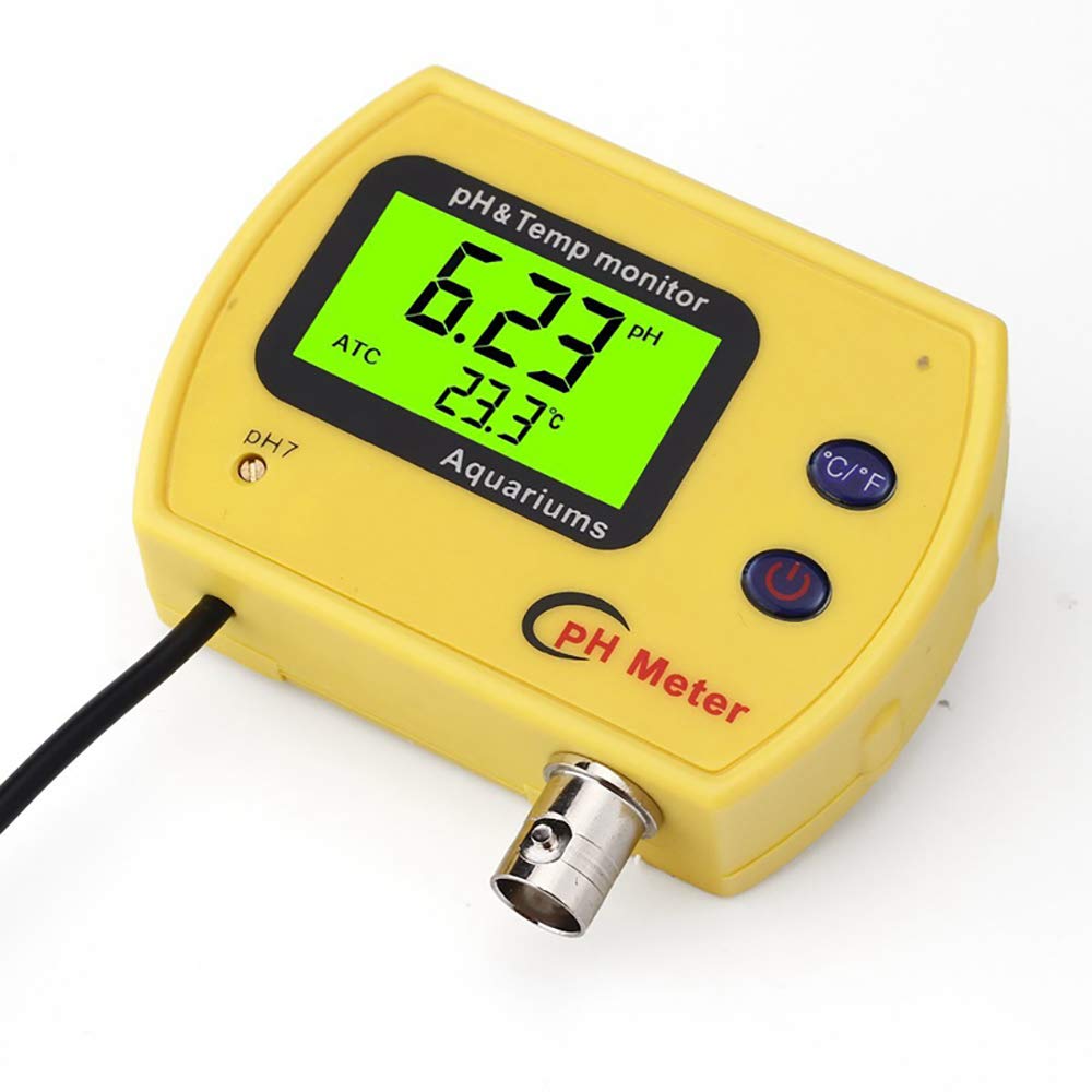 TOP-MAX LCD numérique PH mètre de haute précision portable testeur d'électrode PH et TEMP analyseur d'acidimètre d'aquarium hydroponique moniteur de qualité de l'eau