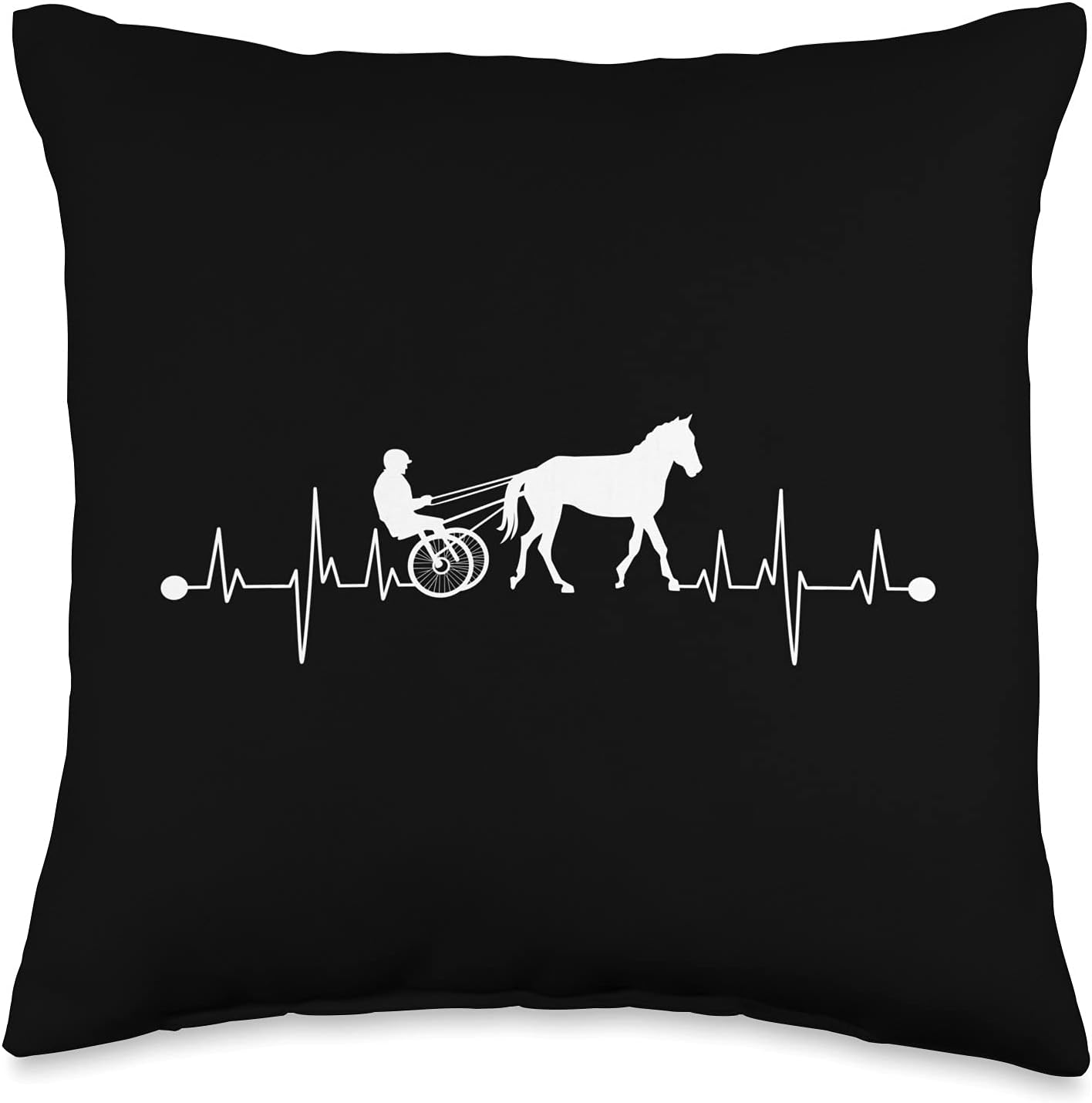 Funny Harness Horse Racing Gift Fo Men Women Horse Racer Fan Throw Pillow