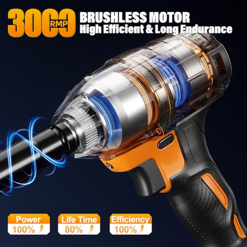 Adedad 369Ft-lbs 3-in-1 Brushless Wrench
