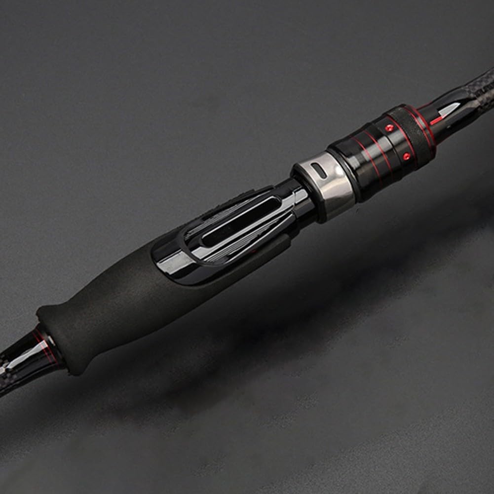 Caña de pescar telescópica de fibra de carbono elástica, ligera y portátil, ideal para pesca Luya Perch