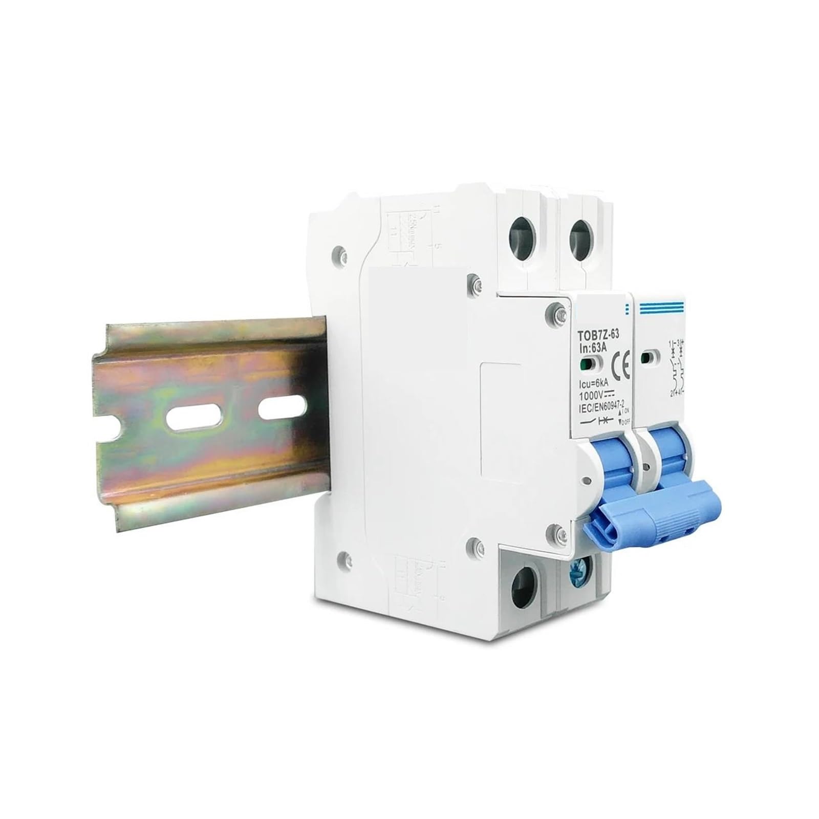 Interruttore automatico solare MCB 2P DC 1000V 3A 6A 10A 16A 20A 25A 32A 40A 50A 63A DC MCB per impianto fotovoltaico(6A)