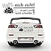 Klebe-X Hetz Mich Nicht Auto Schildkröte Autoaufkleber für die Heckscheibe | EE003