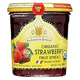 Strawberry Jam Spread USDA Organic Preserve – 12 oz/ 340 gr – Made in France Traditional Jam Non GMO Gluten Free