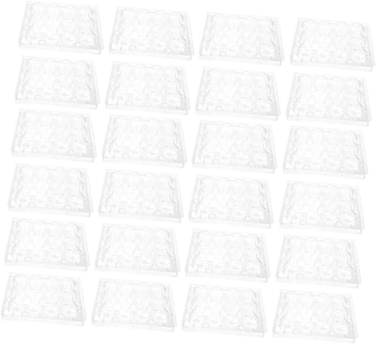 70pcs Quail Egg Storage Tray Plastic Egg Packaging Box with 12-slot for Refrigerator Safe Transport and Market Display
