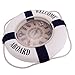 35 cm Rettungsring Nautische Wanduhr Deko zum Aufhängen blau #1