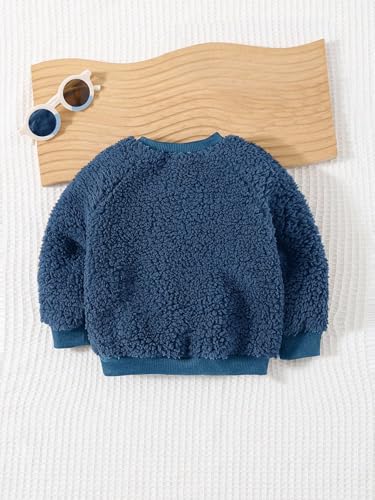 CUTIECRAZE Cuticraze Sweatshirt for Kids || Sweatshirt for Boy (Kids-05-Blue-(18-24M)) - Image 2 thumbnail