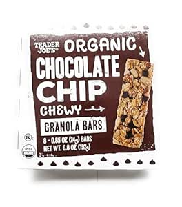 Amazon.com: Trader Joe's Organic Chocolate Chip Chewy Granola Bars 6.8 ...