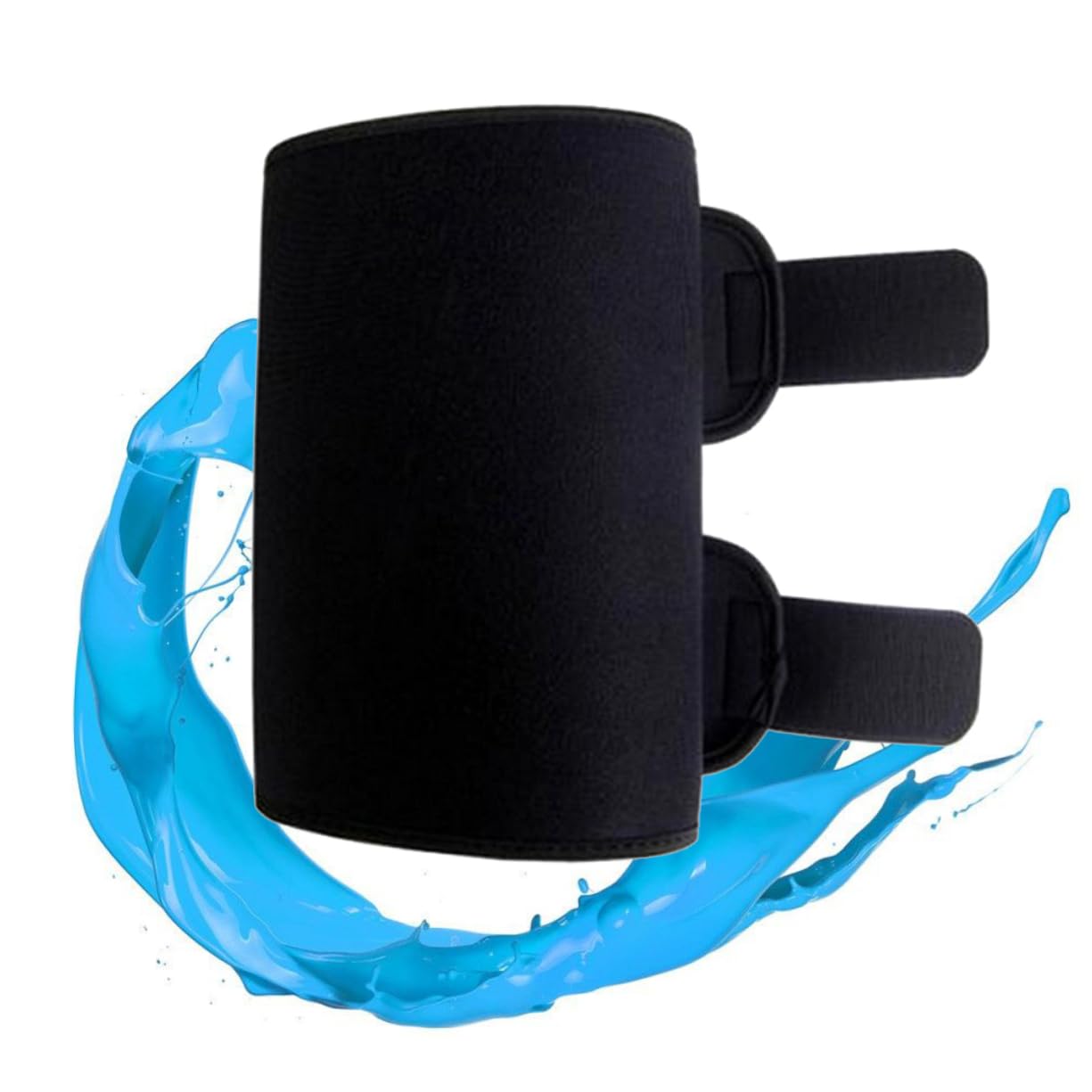 CALLARON Adjustable Neoprene Calf Sleeve Breathable Support Wrap for Basketball Eases Ache Keeps Warm Calves During Sports Black