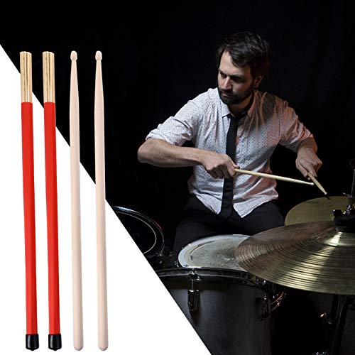 Set de baquetas con cepillo para percusión miniatura 4