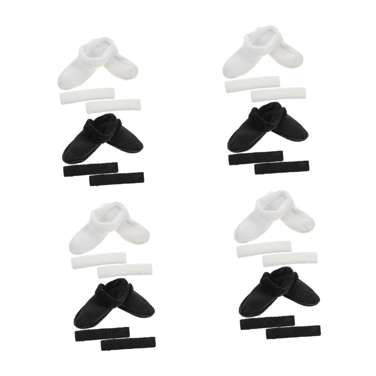 8 Paires Doublures Chaudes pour Sabots Hiver Semelles Intérieures Coton Peluche Amovibles et Lavables Confort Thermique pour Chaussures Intérieur et Extérieur Lot