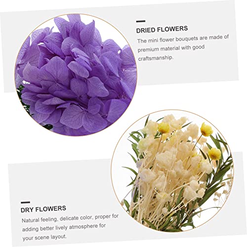 Bouquet de flores secas artificiales para decoración miniatura 2