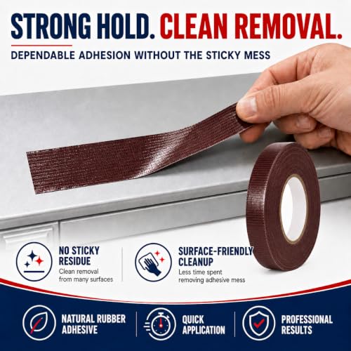 Image of GGR Supplies CDT-36 Industrial Grade Cloth Duct Tape, Burgundy 4 Inch x 60 Yards, Waterproof UV Resistant Heavy Duty, Clean Removal with No Sticky Residue for Repairs, Packaging, and Bundling