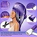 Bonnet Hair Dryer,Hooded Dryer Attachment,Hair Dryer Hooded Diffuser Cap for Curly,Speeds Up Drying Time,Safety Deep Conditioning,Styling,Curling at Home(Purple)