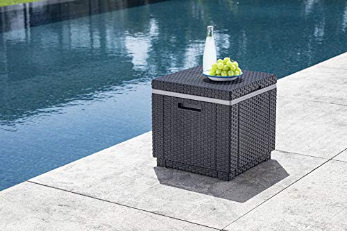 Keter Ice Cube Beer And Wine Cooler Table Perfect For Your Patio, Picnic, And Beach Accessories, Graphite #TOP3
