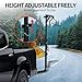 OUKIDR Truck Hitch Game Hoist, 500 LB Capacity Hunting Deer Hoist with Adjustable Height & 360° Swivel, Includes Winch & Gambrel for Skinning or Cleaning Game, Black