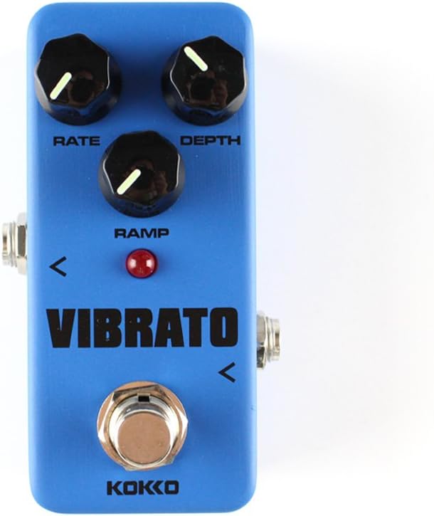 Guitar Mini Effects Pedal Vibrato - Traditional Vibrato Effect Sound Processor Portable Accessory for Guitar and Bass - FVB2