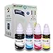 INKUTEN Set of 4 Refill Ink Kit MegaTank for GI-290 and PIXMA G4200, PIXMA G3200, PIXMA G2200, PIXMA G1200 Printers