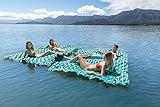 Intex 56841EU - Aufblasbare Schwimmende Luftmatratze Blau mit Kissen, Vinyl, Mehrfarbig, 290x226 cm