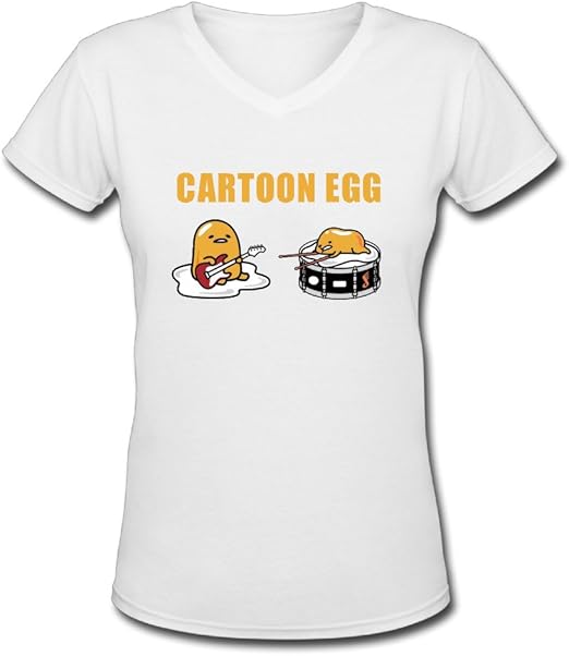 Poached Egg Store113 PreCotton Poached Egg Womens VNeck