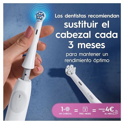 Miniatura 7 de Oral-B Series Io Gentle Care Cabezales De Recambio Originales, Pack De 6 Recambios Blancos Para Cepillos De Dientes Eléctricos Oral-B Io, Cepillado Suave, Apto Para Encías Sensibles