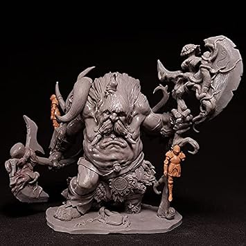 PANGCHENG 90mm Resin Model Figure GK Jotun   The Nine Faced Troll Fantasy theme Unassembled and Unpainted kit