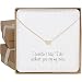 Bridesmaid Gifts - Cute & Dainty Floating Heart Necklace (24k Gold Plated, 16" + 2" Extender)