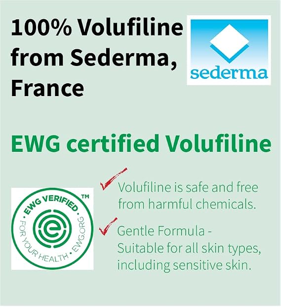 NANO RECIPE 100% Volufiline | Patented Cosmetic Ingredient from SEDERMA (France) | DIY Skin Care, Plumping, Firming, Lightweight, Fragrance-free 10ml