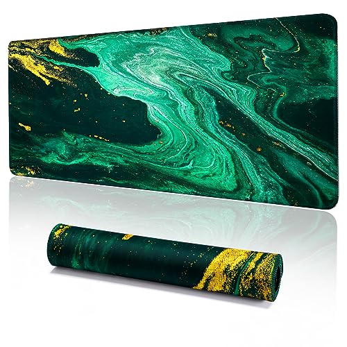 YUWLDD Tapis de souris XL - 800 x 300 mm - Sous-main de bureau - Grande taille - Améliore la précision et la vitesse