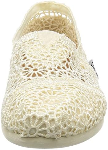 TOMS Women's Espadrille Wedge Sandal, Beige Natural Moroccan Crochet 101, 10.5 US | Image 1