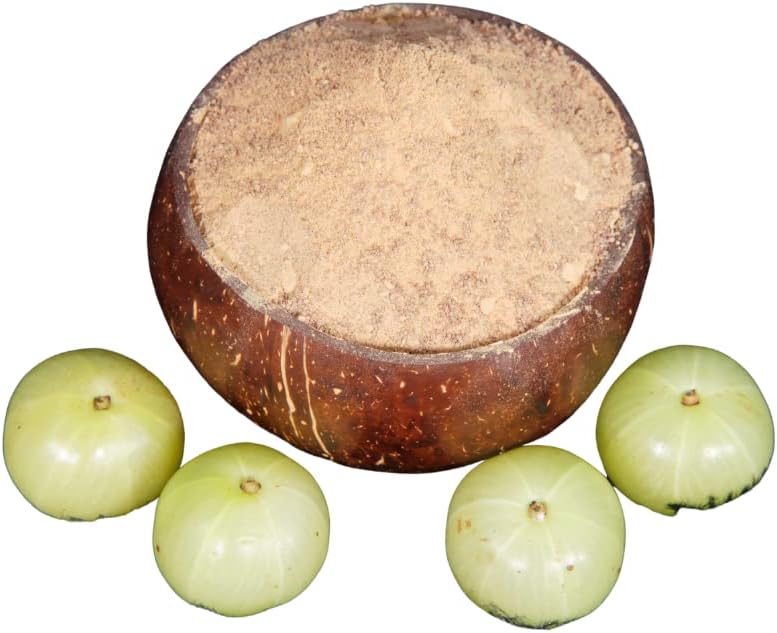 Aruvi Eco Pure Organic Amla Powder (125g) | 100% Natural Indian Gooseberry for Hair Growth, Skin & Hair Repair, Drinking, and Eating | Farm-Fresh, Additive-Free