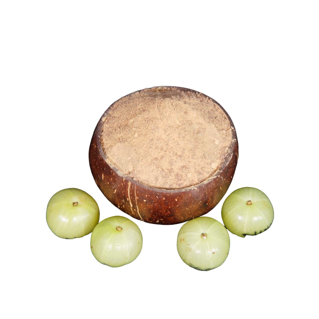 Aruvi Eco Pure Organic Amla Powder (125g) | 100% Natural Indian Gooseberry for Hair Growth, Skin & Hair Repair, Drinking, and Eating | Farm-Fresh, Additive-Free