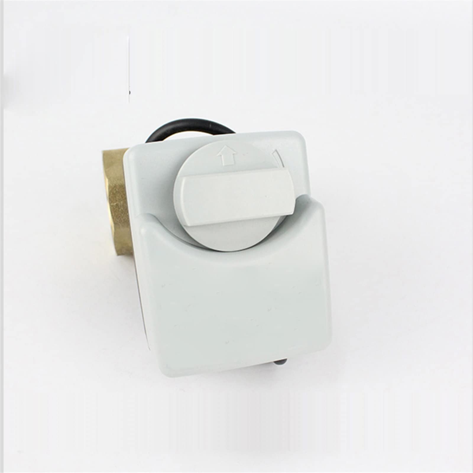 Válvula de bola motorizada de latón de 3 cables, actuador eléctrico de dos controles, 3 vías/2 vías con interruptor manual (tamaño: DN25, color: 220VAC_2 vías)