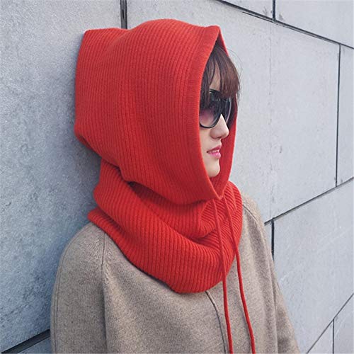 Bonnet tricoté contre le froid glacial avec masque et écharpe intégrés